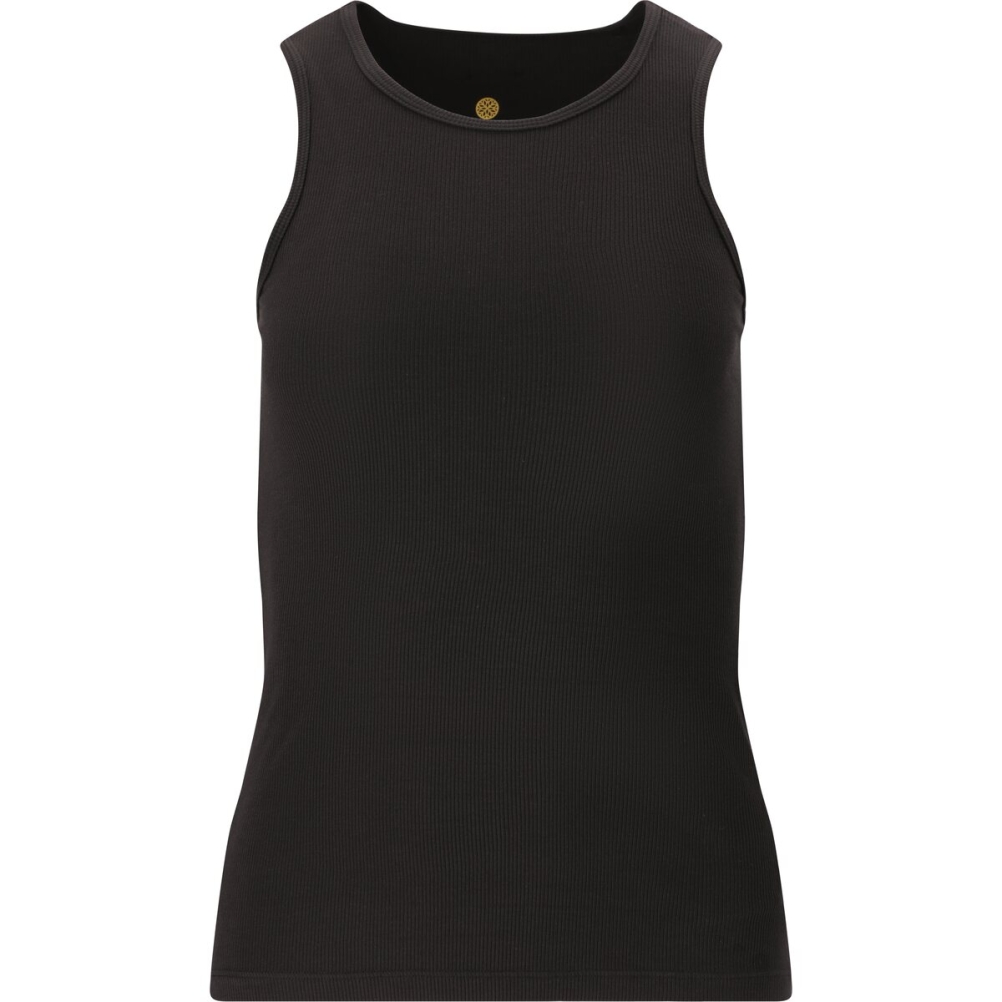 Tinashe W Halterneck Rib Top  black 