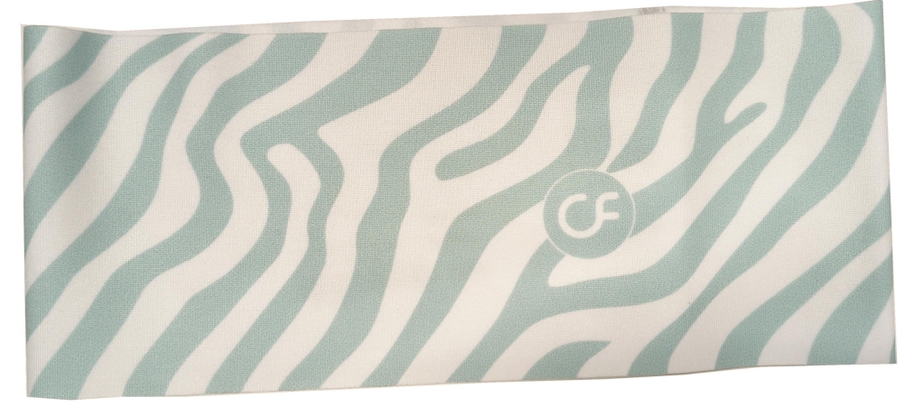 Stirnbandl Zebra mint weiß 