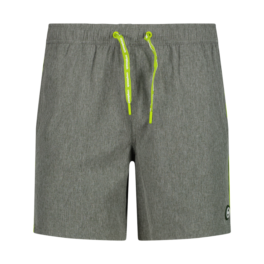 Badeshort green melange 