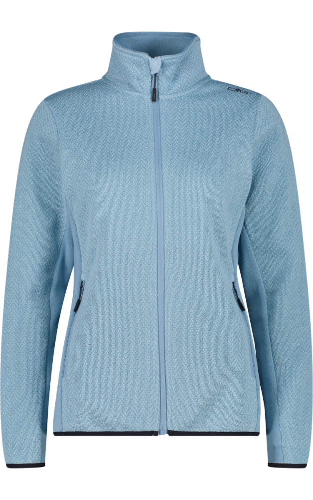 Strickfleece Jacke Damen cool blue 