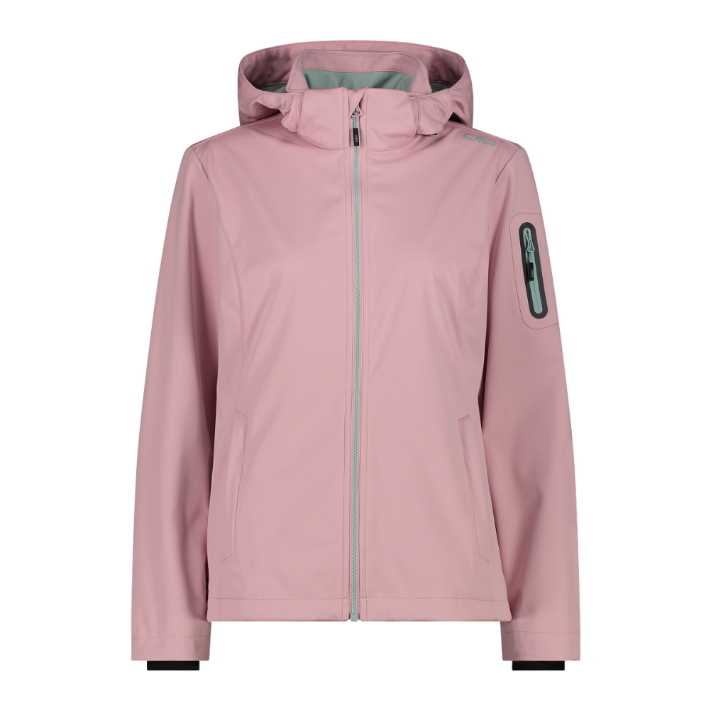 Woman Jacket zip hood rose 