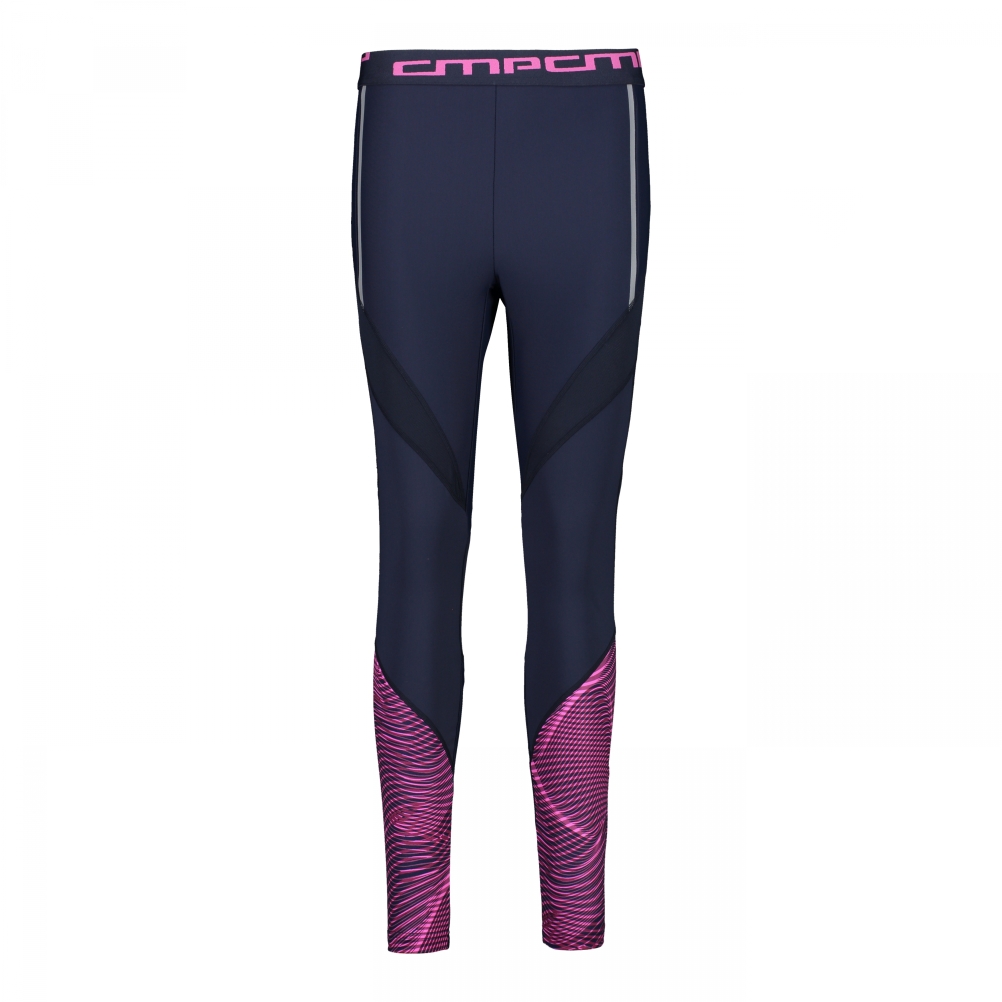 Woman long tight blue/pink 