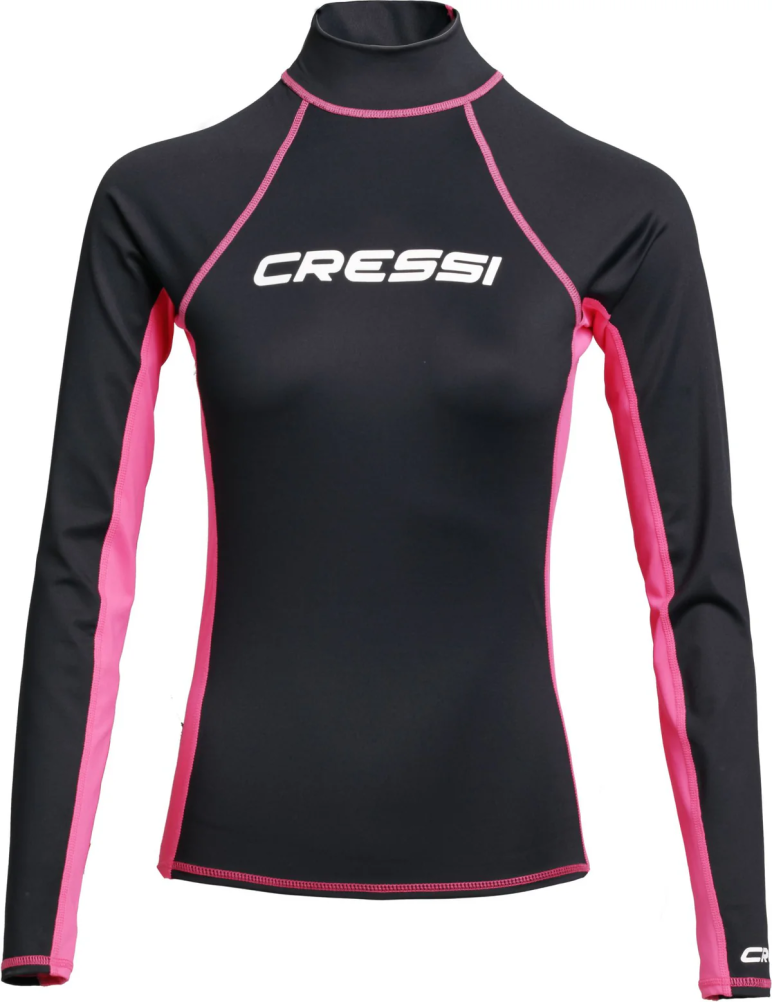 Rash Guard Lady long sleeve black/pink 
