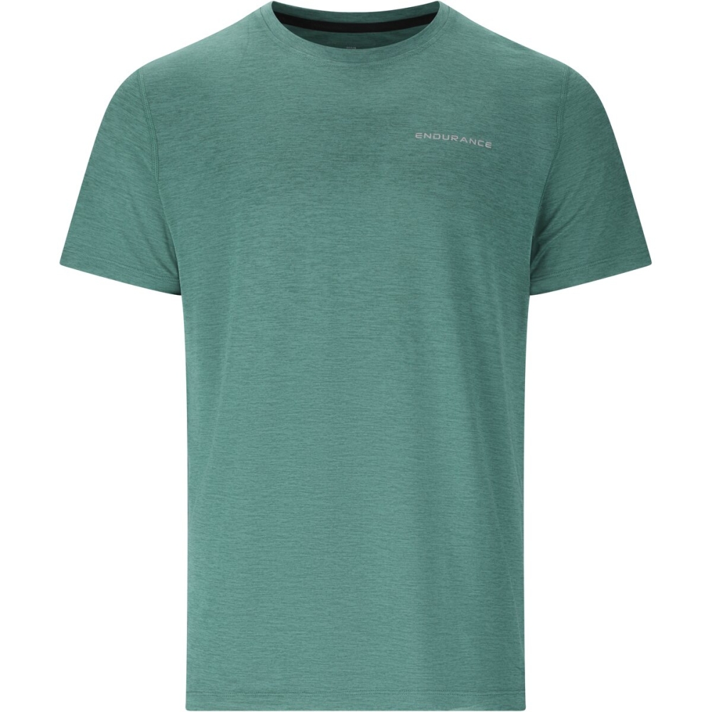 Abdon M Melange S/S Shirt silver pine 
