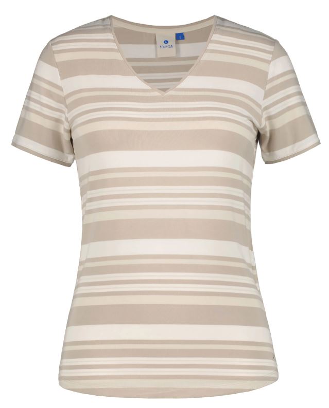 T-Shirt Kivihaka beige/weiß 