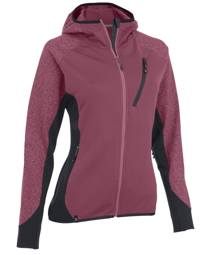 Arlberg Fleecejacke m. Kapuze light purple 