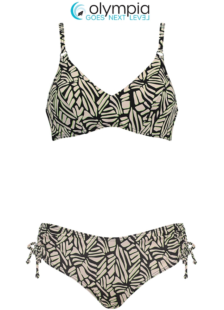 Olympia Bikini schwarz beige 