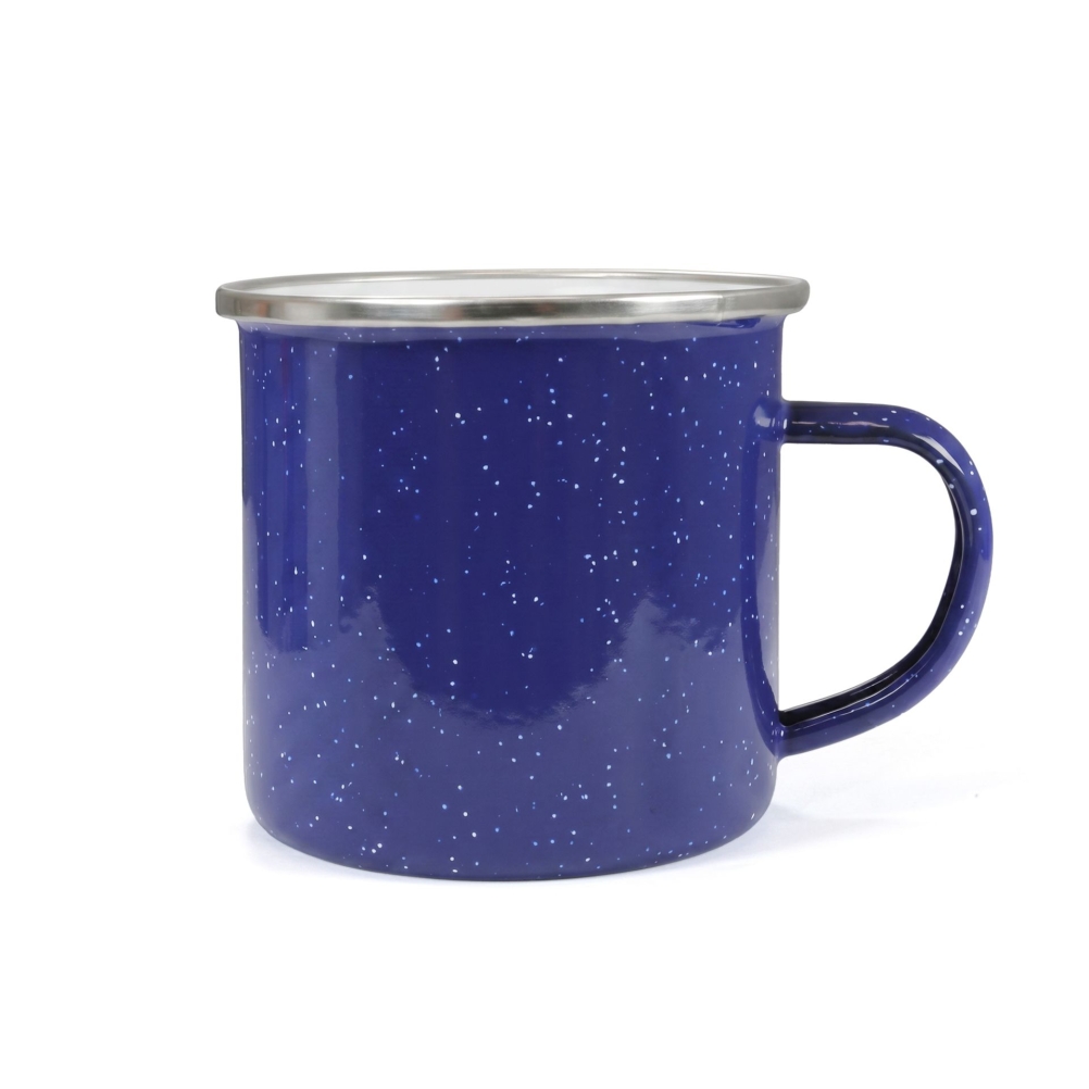 OO Emaille Tasse blau 360ml 