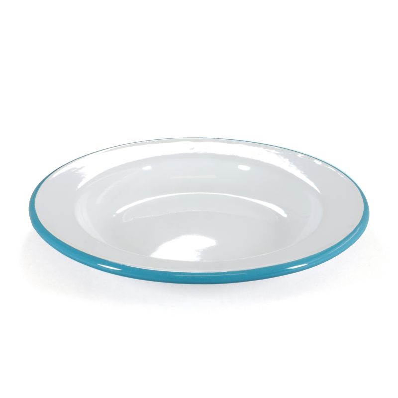OO Emaillie Teller ocean 20cm flach 