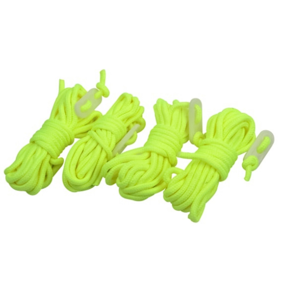 Zeltleine 4er Set Glow 4mm 