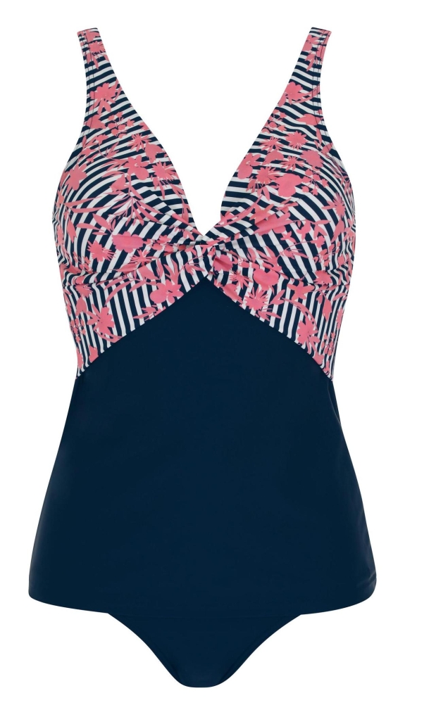 Sunmarin Tankini nachtblau/pink 