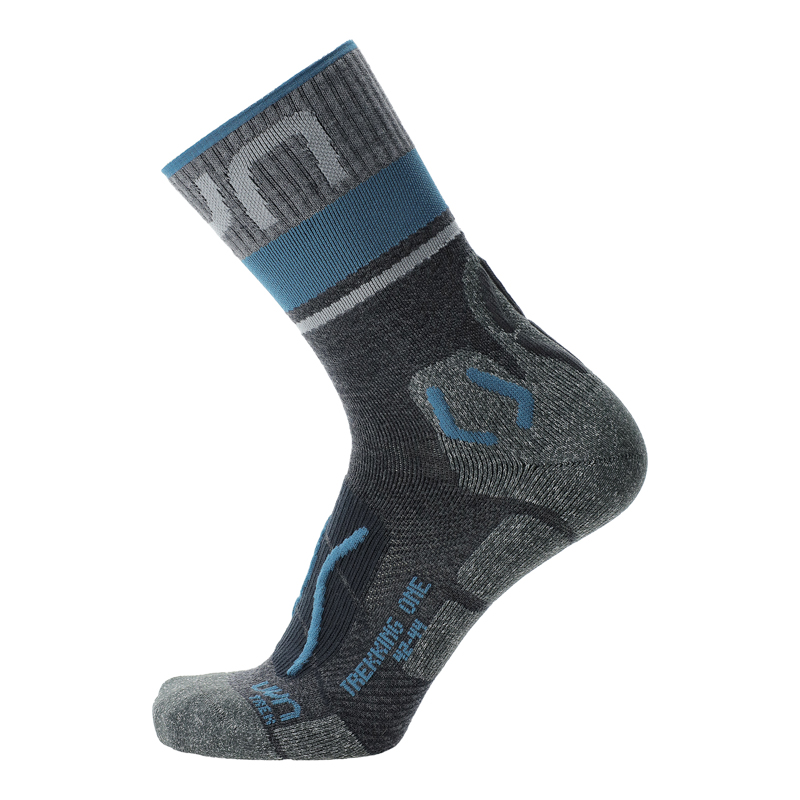 UYN Man Trekking one merino socks grey blue 