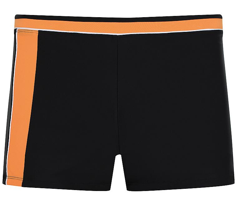 Badehose schwarz/orange 