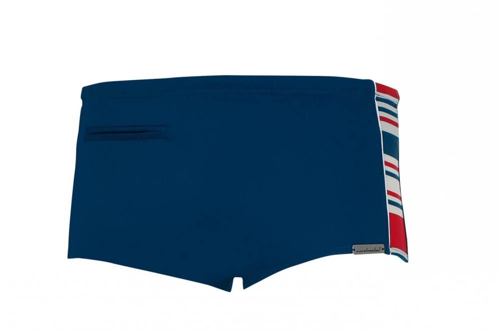 Badehose Boxer blau/rot/weiss 