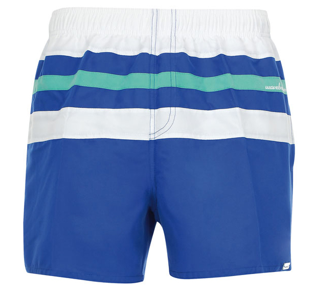 Badeshort blau/weiss/türkis 