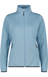 Strickfleece Jacke Damen cool blue 