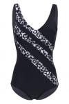 Badeanzug medium forming black/white 