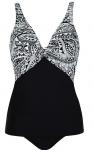 Tankini schwarz/weiß 