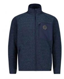 Herren Fleece Jacke blue stone Melange 