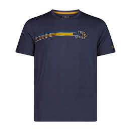 T-Shirt aus Bambus-Jersey blau 