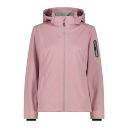 Woman Jacket zip hood rose 