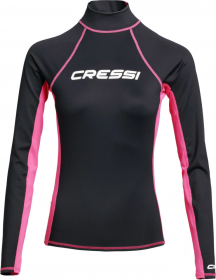 Rash Guard Lady long sleeve black/pink 