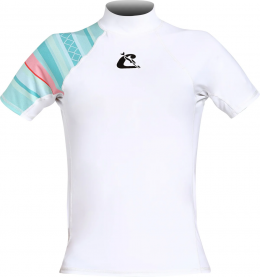 Rash Guard Shild Donna weiß/blau 