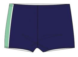 Badehose Kinder Boxer marine/türkis 