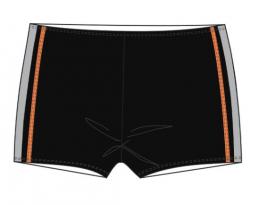 Badehose Kinder Boxer schwarz grau orange 