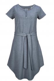 GS30WMNDRSS-Kleid mit Gürtel d.grau 