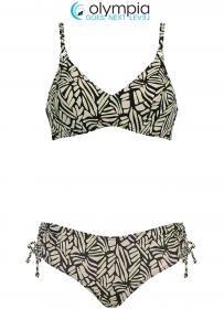 Olympia Bikini schwarz beige 