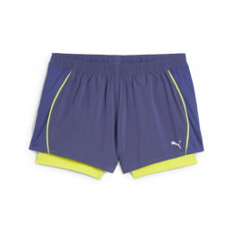 W Run Velocity 2in1 3inch short blue crystal 