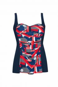 SM Tankini marin/rot/weiß 